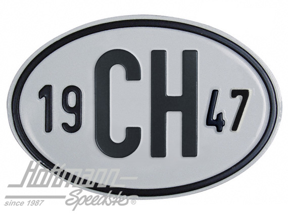 Plaque de nationalité "CH", alu, avec année "1947" |  | 020-2401-47