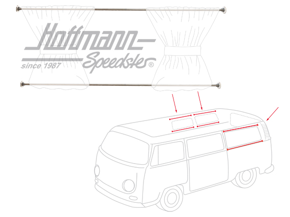 Jail Bars, pour volants, Bus T2, aluminium                                                          