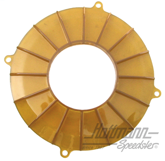 Plaque arrière, dynamo/alternateur, Turbo-Style, jaune | AC 119 286 B | 010-1417