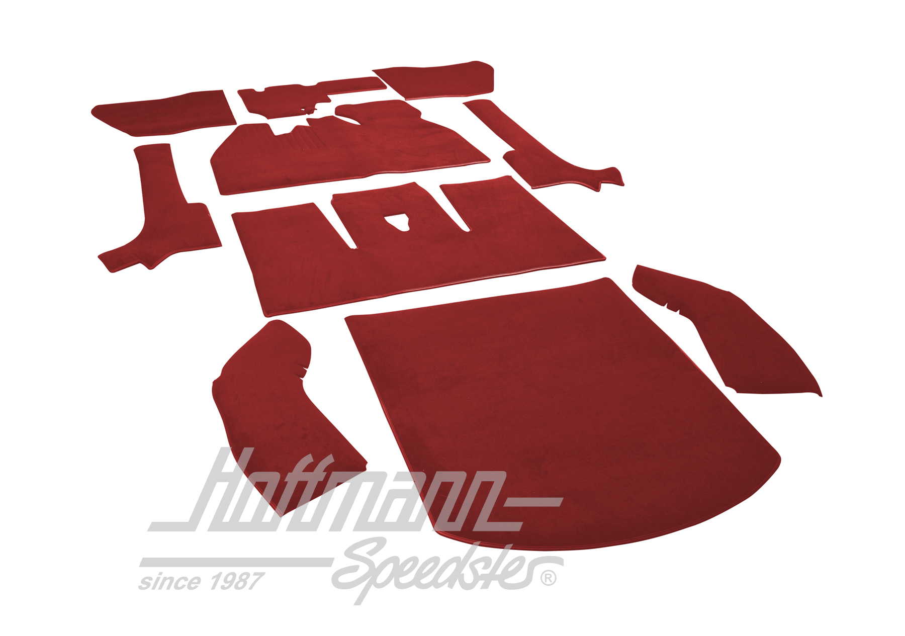 Kit moquettes, Cox Cabriolet, 8.66-7.70, rouge                                                      