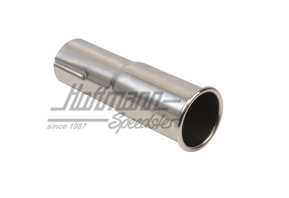 Embout d'échappement, inox, 45x50x170mm                                                             