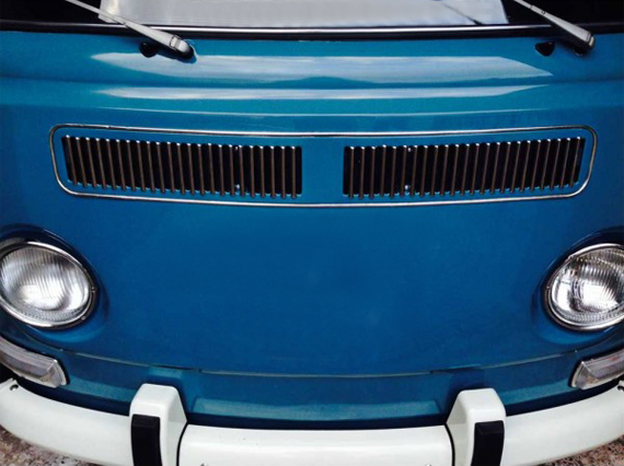 Grilles d'aeration avant, Bus T2, -.72, inox                                                        