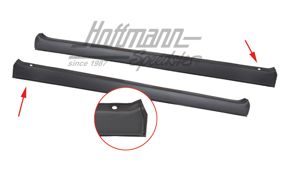 Couvres, appui de fenêtre, noirs, Golf 1 Berline | 171 837 219/220  8BM | 180-1948