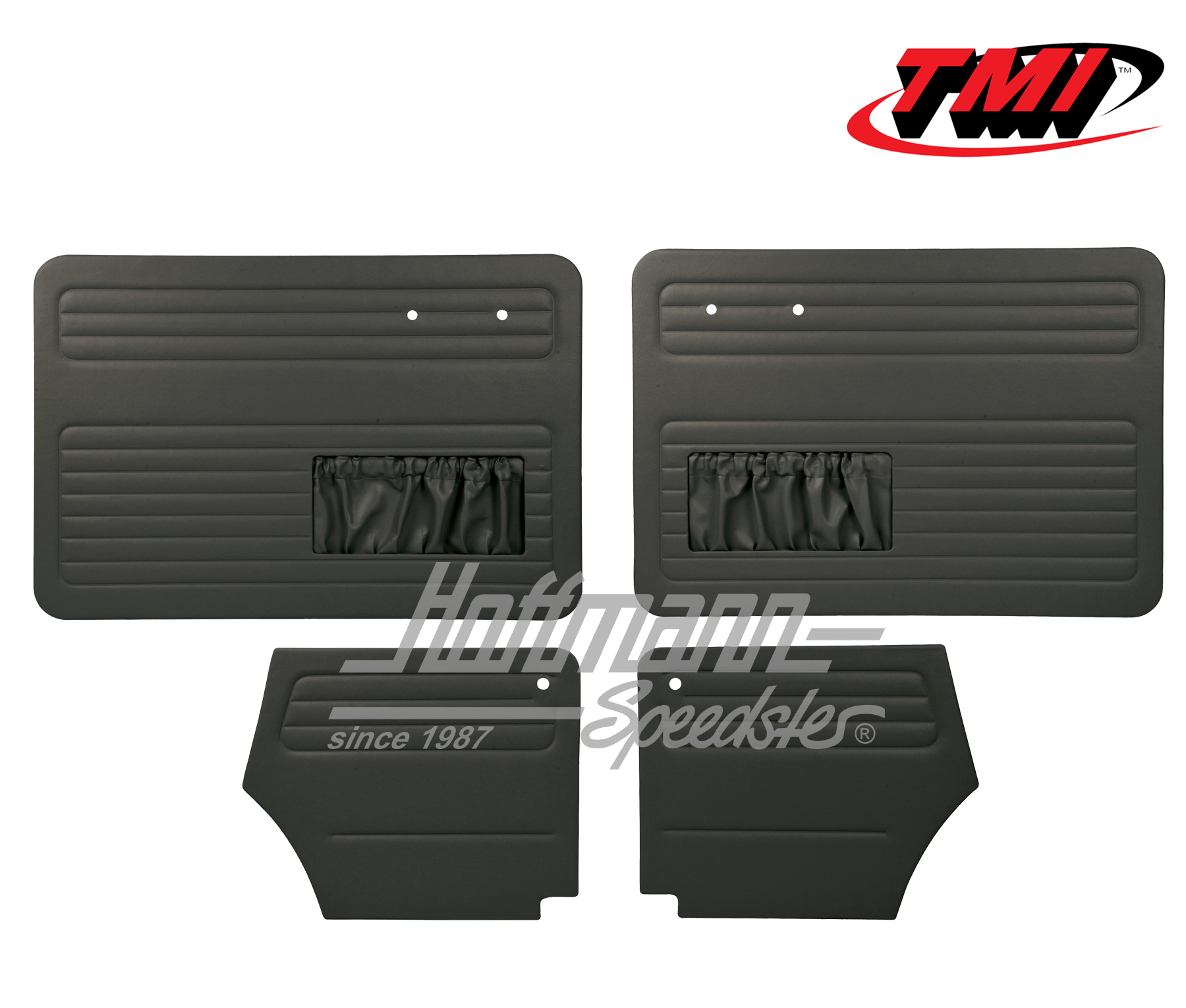 Panneaux de portes, Cox Cabriolet, 55-64, noirs | 10-1327-11 | 055-7551