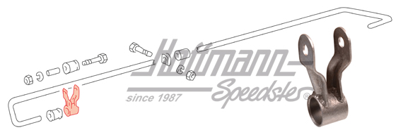 Pièces de fourche, stabilisateur, avant, gauche/droite                                              