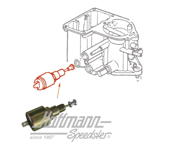 Soupape de coupure, 12 V, pour carburateur 34PICT | 049 129 412 C | 020-1341