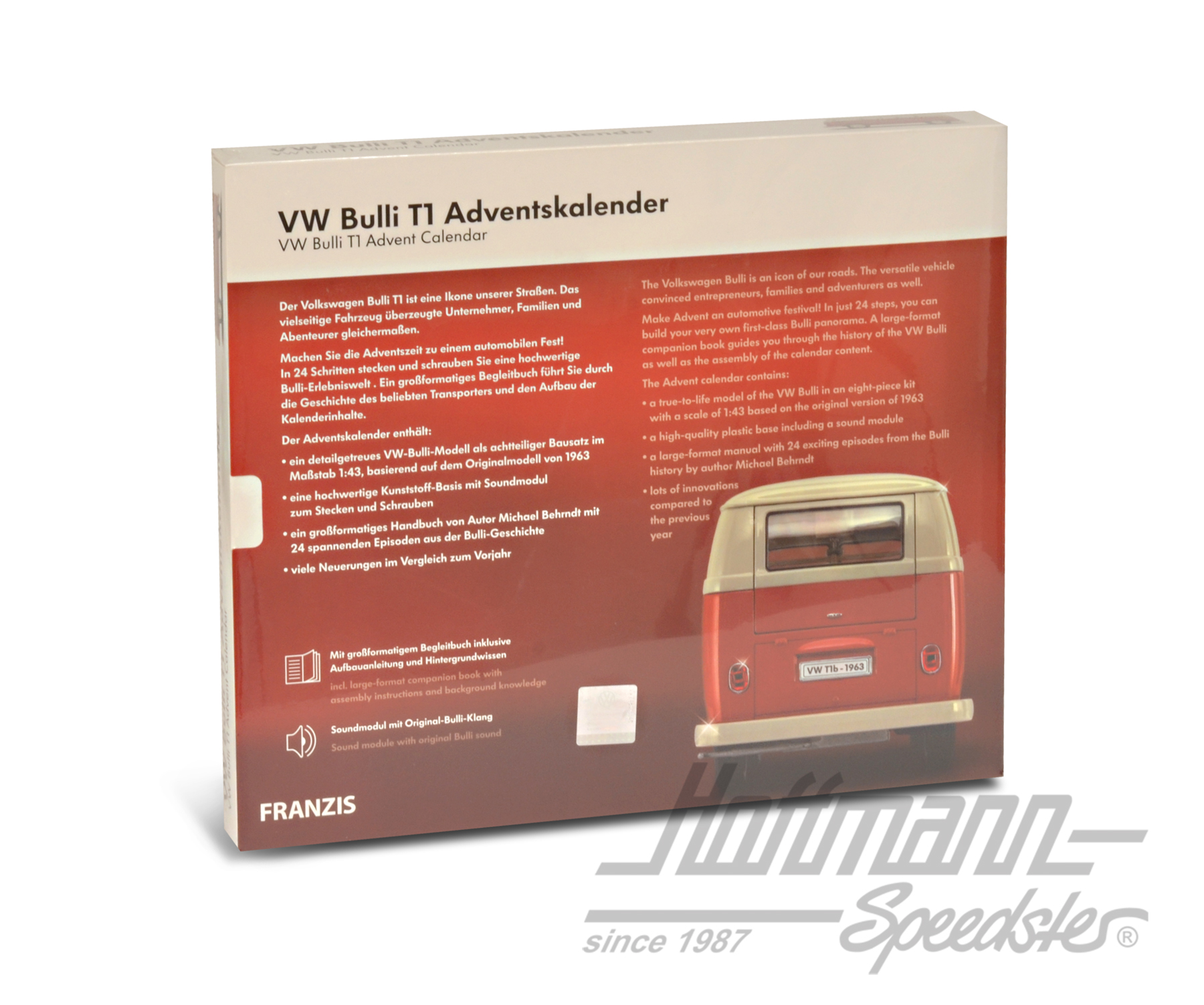 VW Bulli T1 Calendrier de l'Avent, avec Bulli                                                       