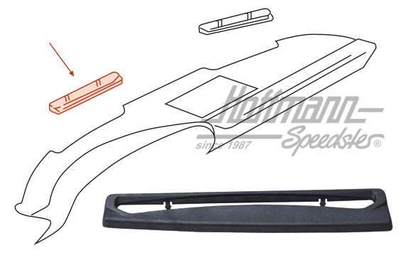 Cache, buse de chauffage, 911, 69-85, gauche                                                        