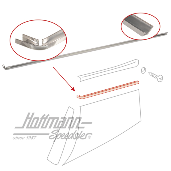 Moulure, revêtement, arrière, 911, droite                                                           