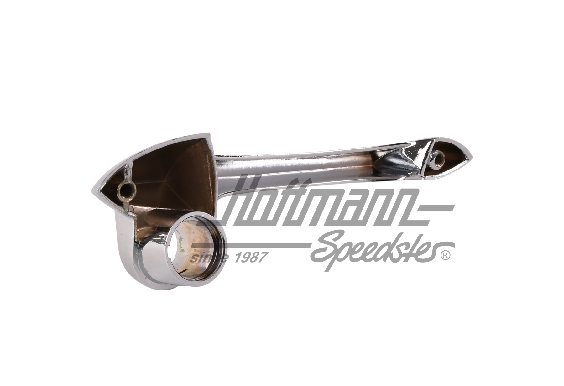 Poignée de porte, nue, 8.63-7.67, chromée, gauche                                                   