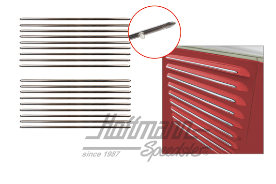 Jeu de baguettes, grille de ventilation, 55-63                                                      