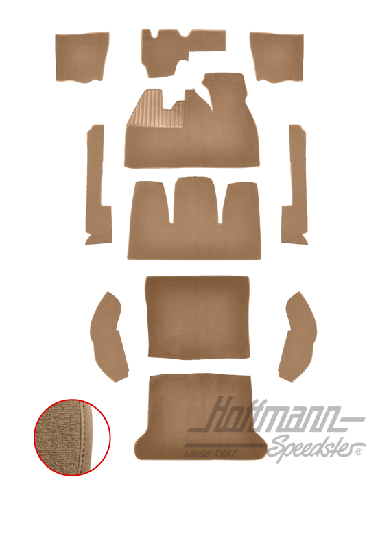 Kit moquettes, Cox Berline, 8.68-7.72, beige |  | 026-5525