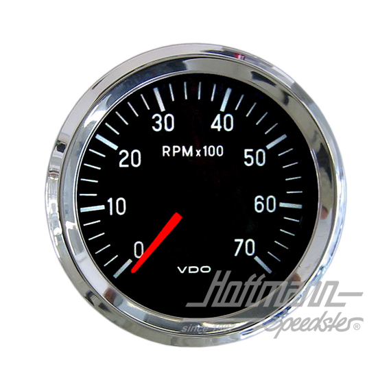 Compte-tours "COCKPIT INTERNATIONAL", 80 mm, chromé | 333 035 003 G | 021-0453