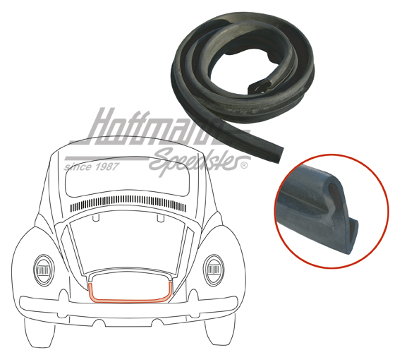 Joint de compartiment moteur, arrière, jupe arrière, 8.66-                                          