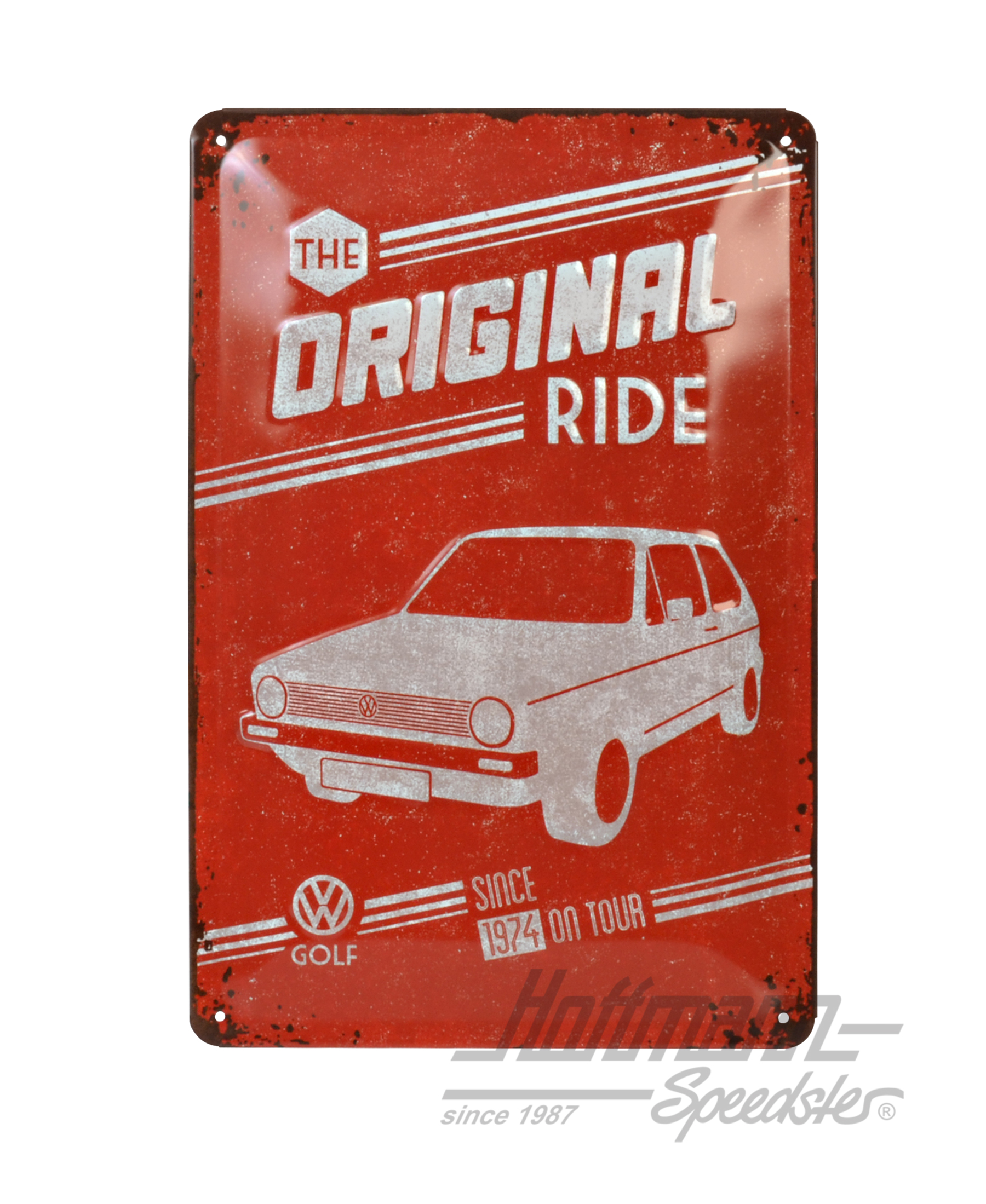 Plaque en tôle, VW Golf, The Original Ride | 22212 | 021-0177-60