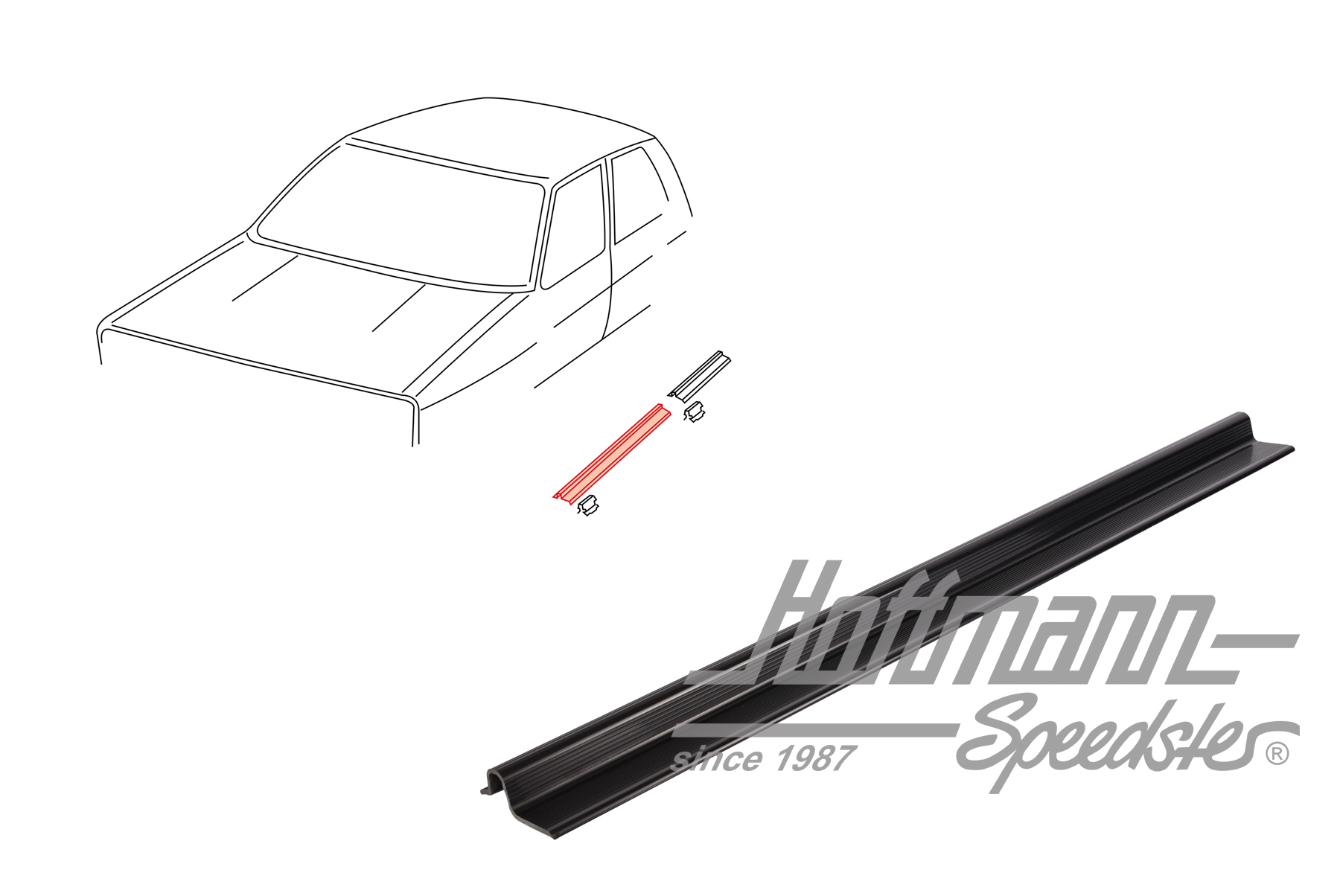 Moulures seuil de porte, Golf 1, 4 portes, avant | 173 853 369 | 180-3163