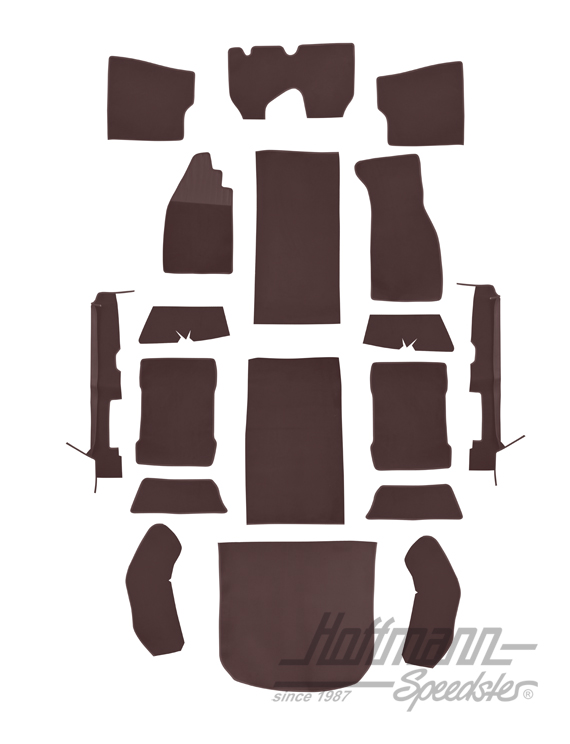 Kit moquettes, Cox Berline, 8.72-, gris |  | 026-5823