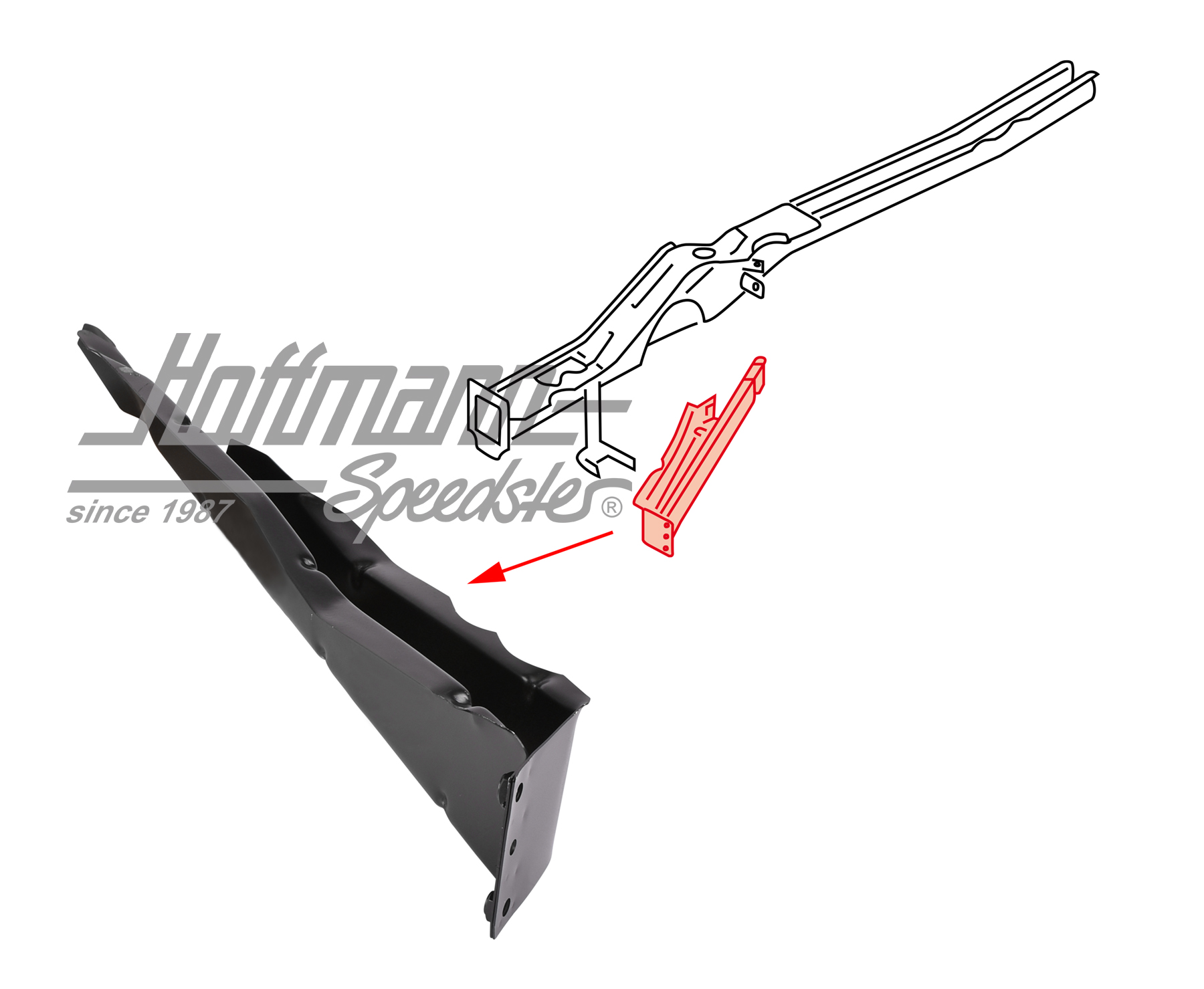 Traverse, avant, Bus T3, 9.90-6.03, droite | 701 803 706 B | 408-8900-02