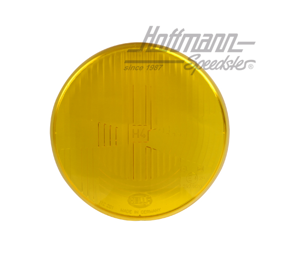 Verre de phare, H4, Hella, 67-73, jaune                                                             