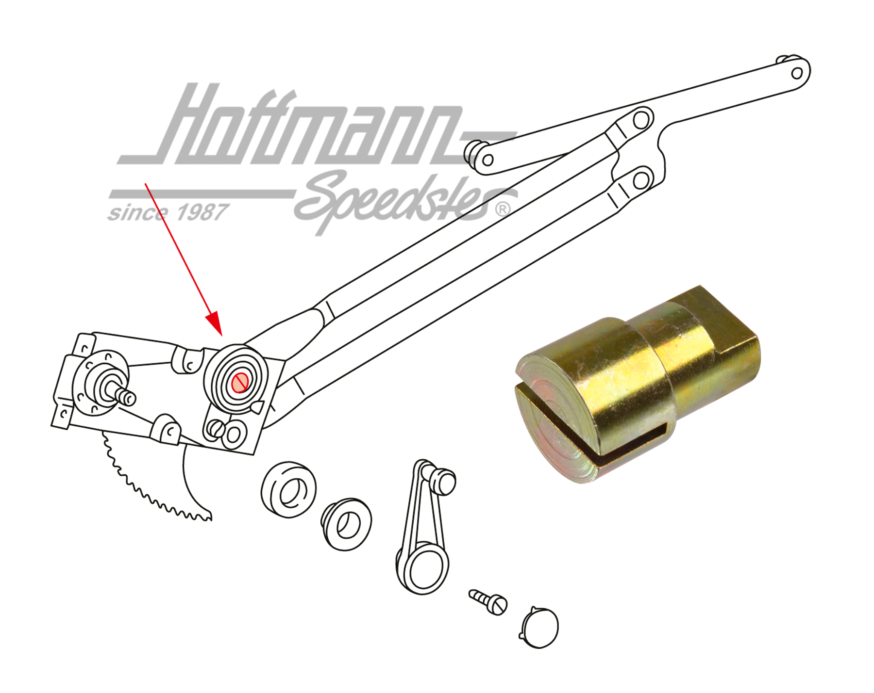 Cadre support, ressort hélicoïdal, lève-vitre, 911 | 644 542 044 01 | 512-0200-08