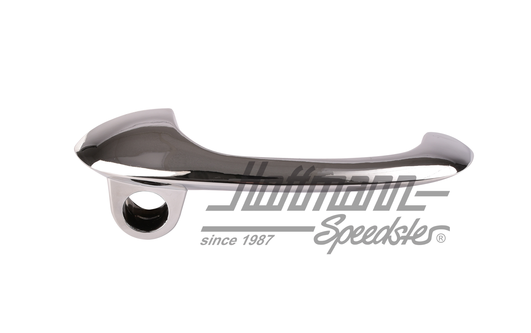 Poignée de porte, nue, 8.63-7.67, chromée, droite                                                   