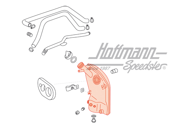 Réservoir d'huile, Porsche 911 Turbo, 3.3, 78-89                                                    