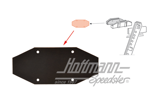 Caoutchouc, rail de lève-vitre, 8.55-7.74 | 141 837 565 A | 060-0180