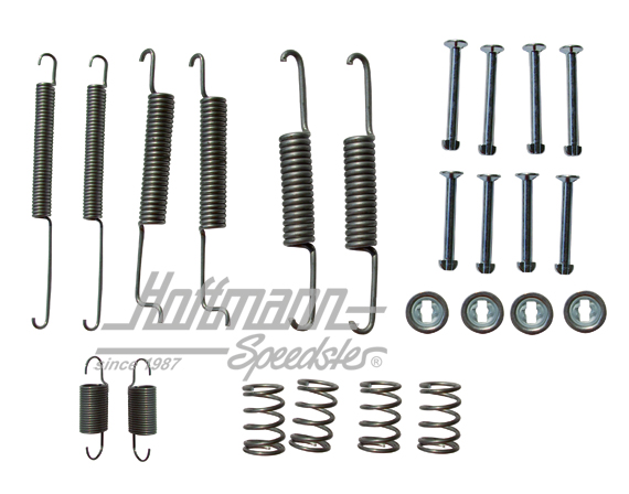 Kit de montage, mâchoires de frein, AR, 78-92, 180 mm | 171 698 545 | 160-3600-30