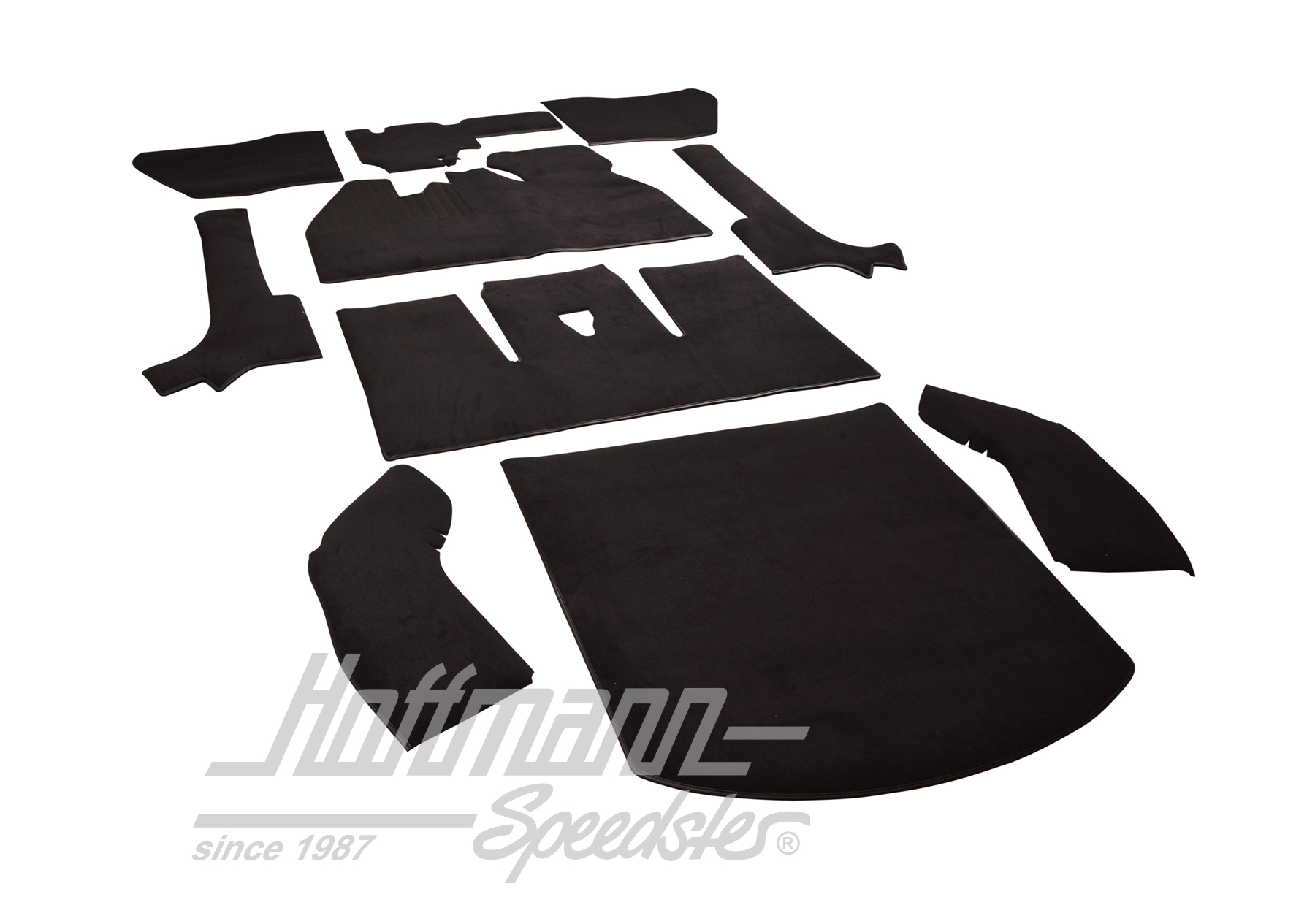 Kit moquettes, Cox Cabriolet, 8.66-7.70, noir                                                       