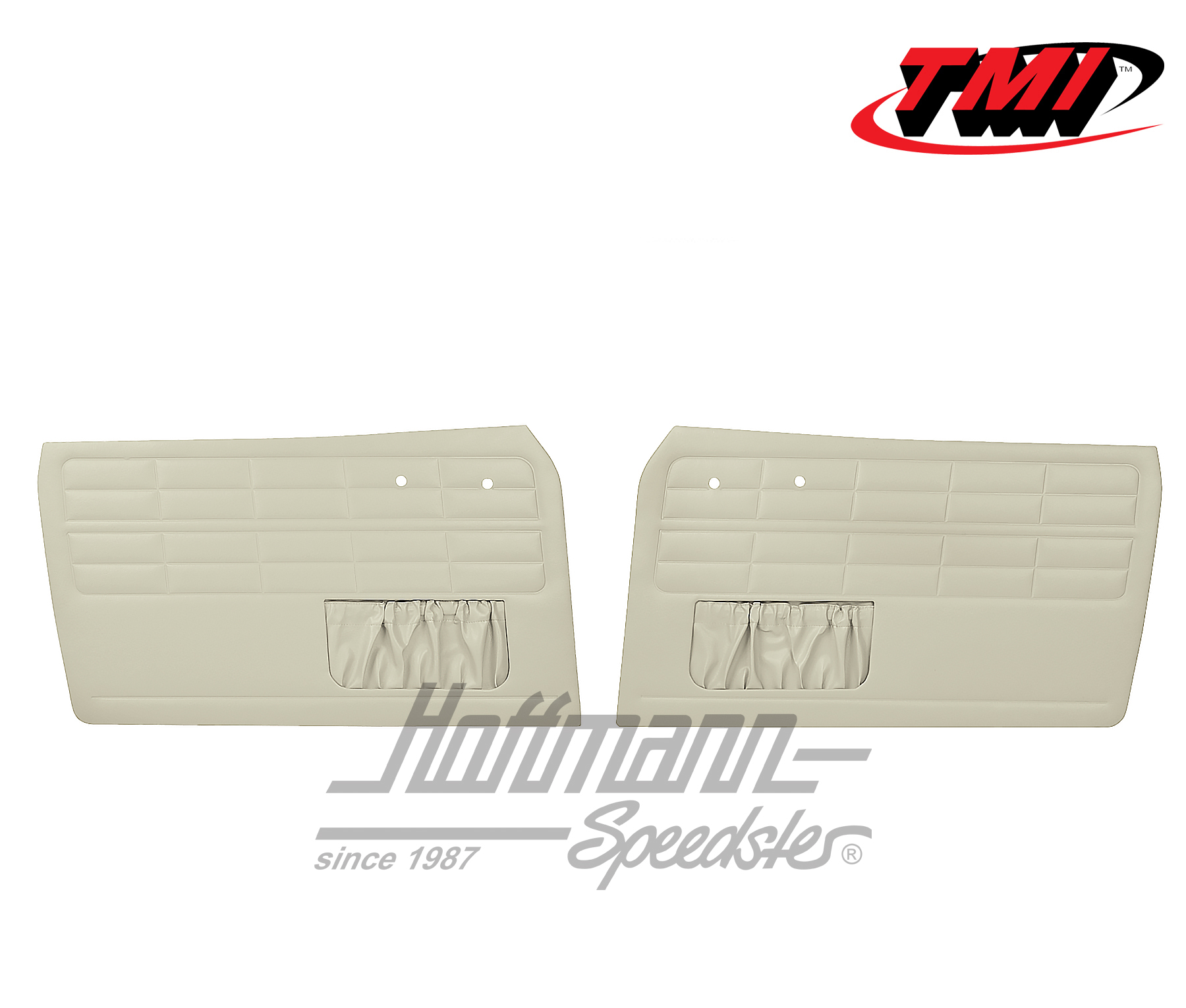 Panneaux intérieurs de portes, Karmann Ghia, -7.63, blanc cassé | 10-1504-15 | 066-0020-04