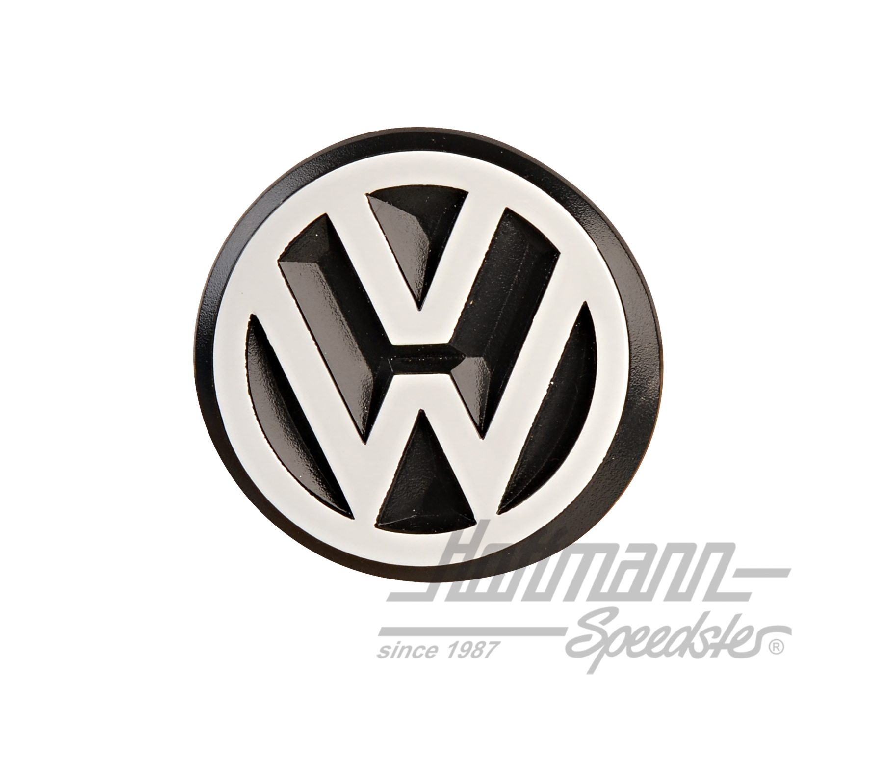 Emblème, arrière, petit, blanc | 191 853 601 B QK6 | 180-6505-18