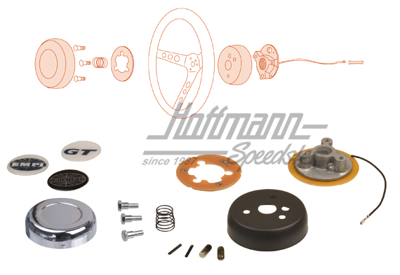 Moyeu du volant (adaptateur), Empi, 74-86 | --- --- --- | 020-3288-14