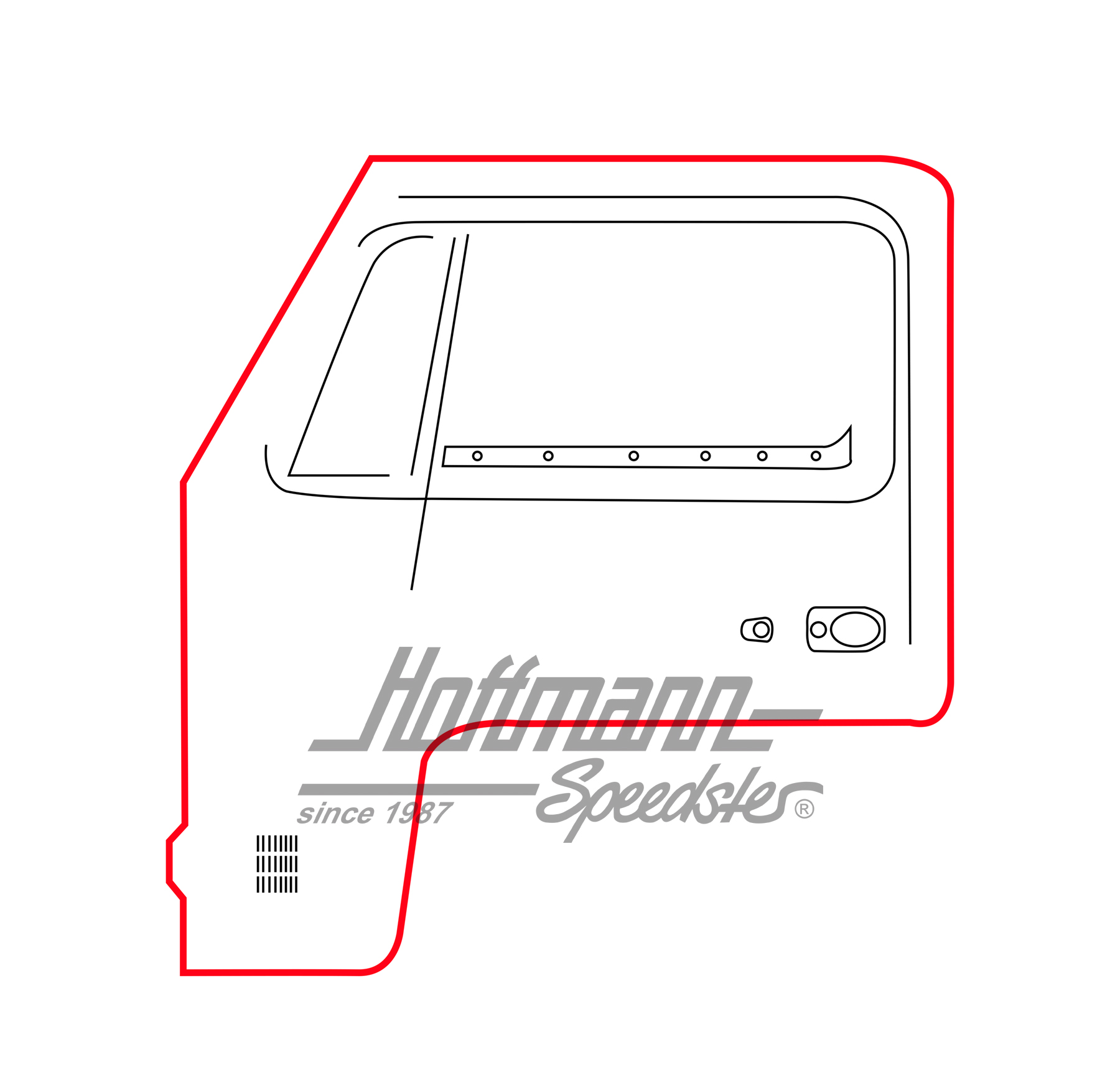 Joint de porte, Bus T2, 8.67-7.79 gauche                                                            