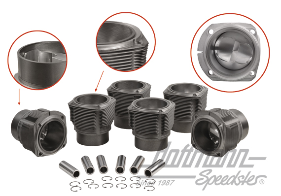 Kit cylindrée, Porsche 911S, 2.2/2.4, 84mm JE | 008 911 84S JE | 530-0022