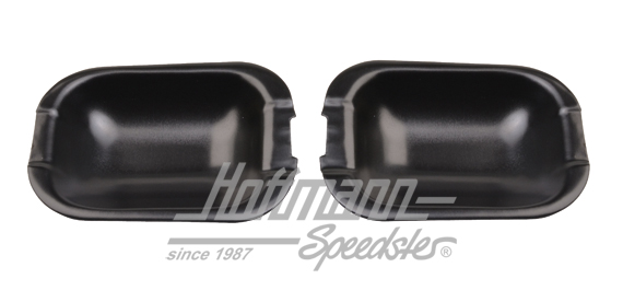 Coquilles de poignées de portes, alu, noir, Polo 10.81- | 50025 | 200-6639