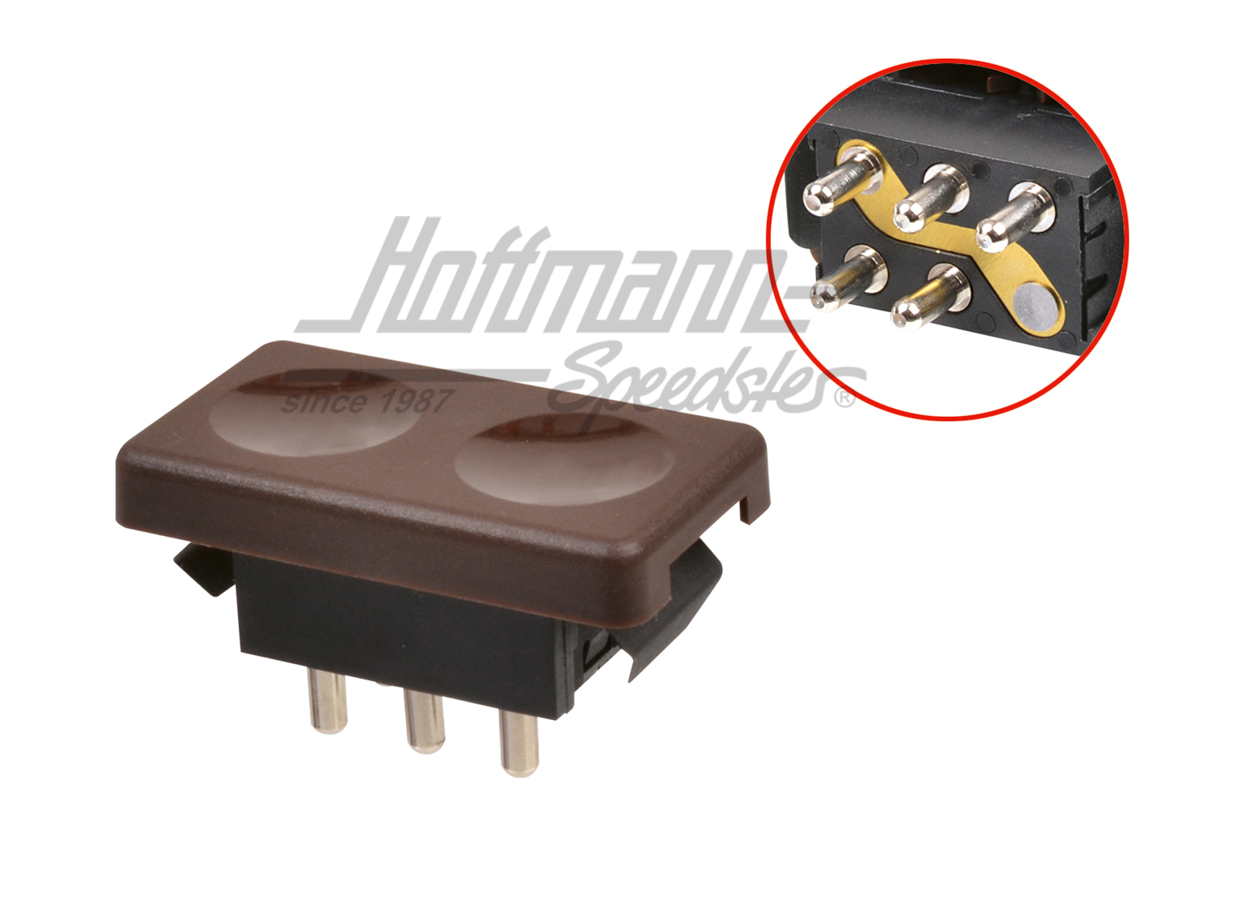 Commutateur, lève-vitre, -.88, brun                                                                 