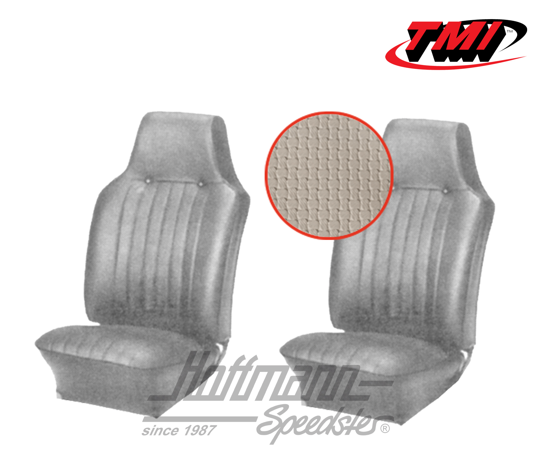 Housses de sièges, Karmann Ghia, 67-68, blanc cassé | 43-1505-05 | 066-0071-50
