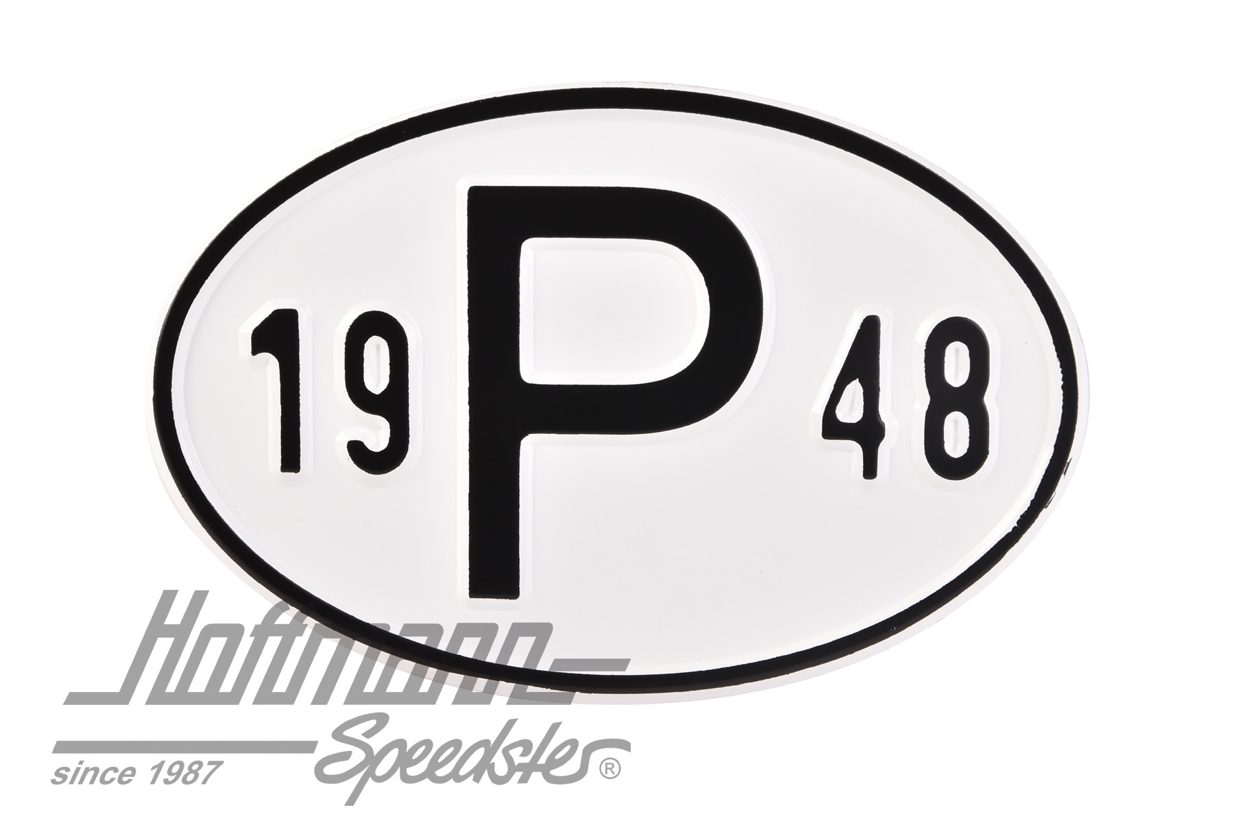 Plaque de nationalité "P", alu, avec année "1948" |  | 020-2405-48