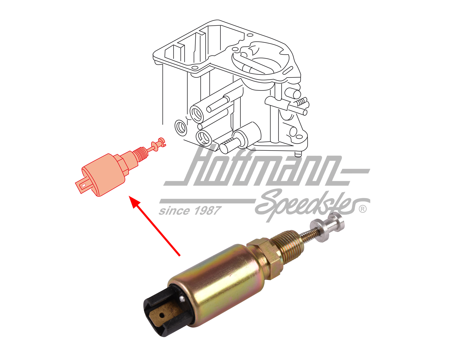 Soupape de coupure, 12 V, pour 30 PICT 1/2 | 113 129 412 A | 020-1340