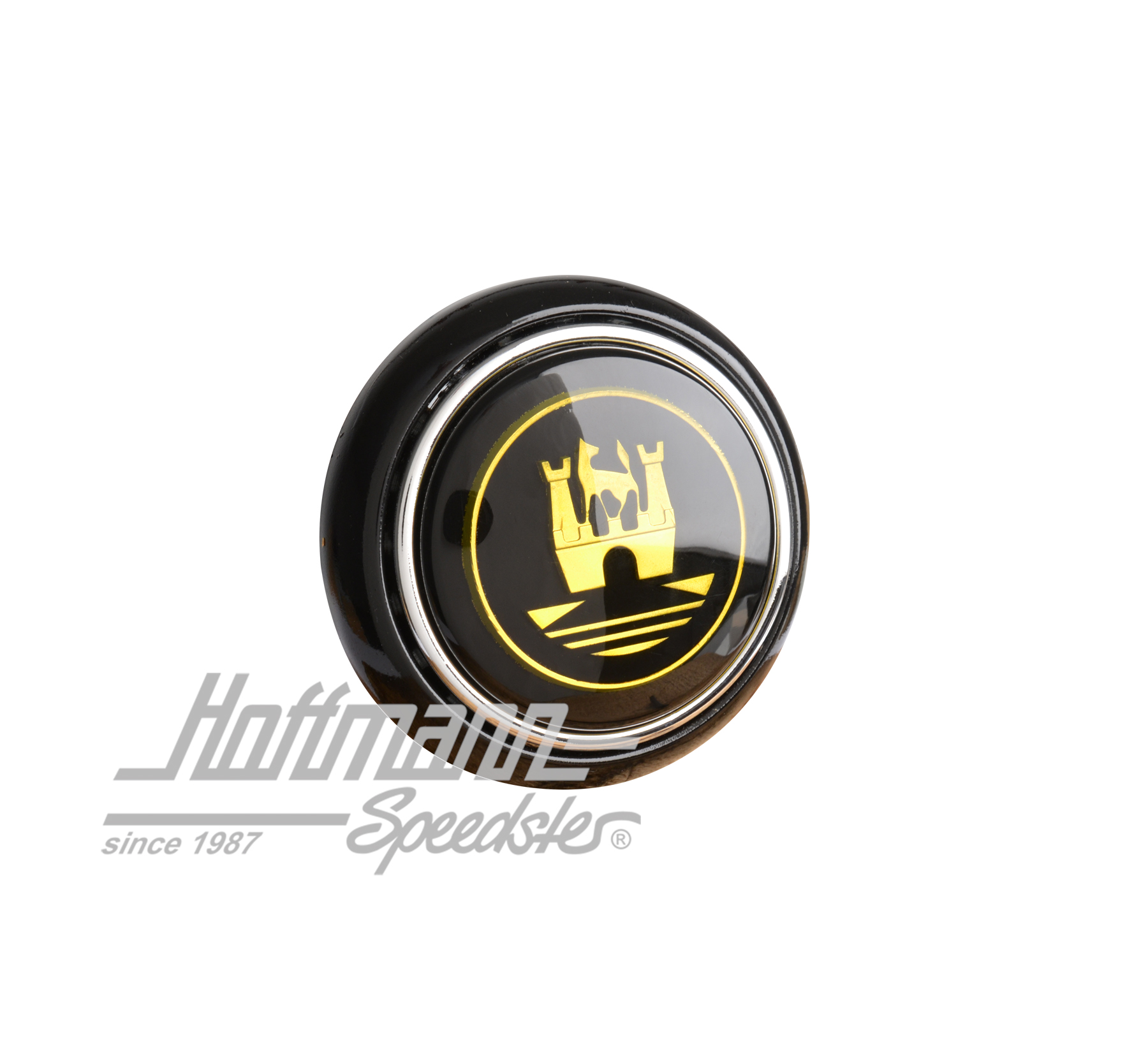 Bouton de claxon, noir/doré, 55-67 | 211 951 669 BG | 020-1882-14