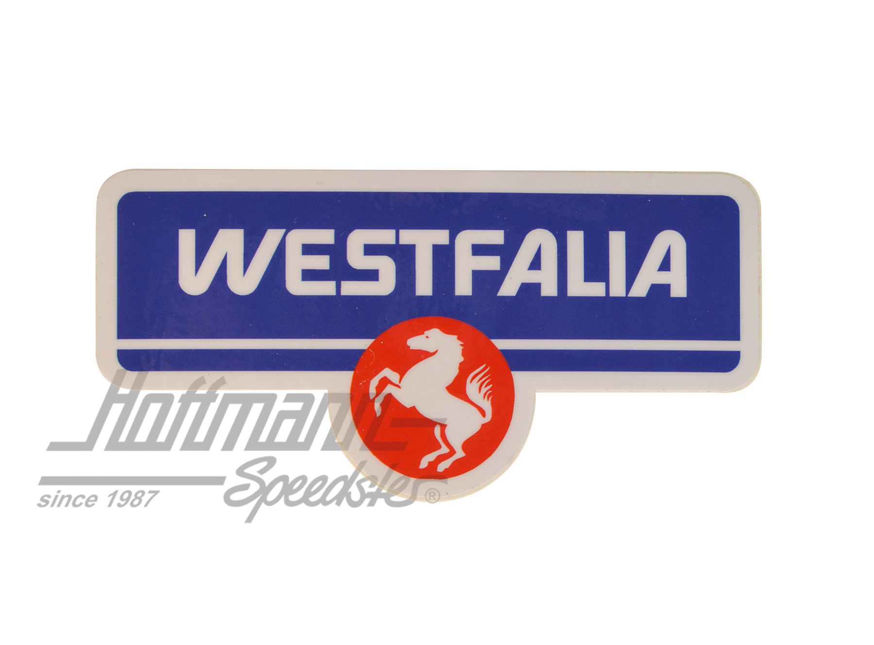 Autocollant "Westfalia", bleu/rouge |  | 021-0199-99