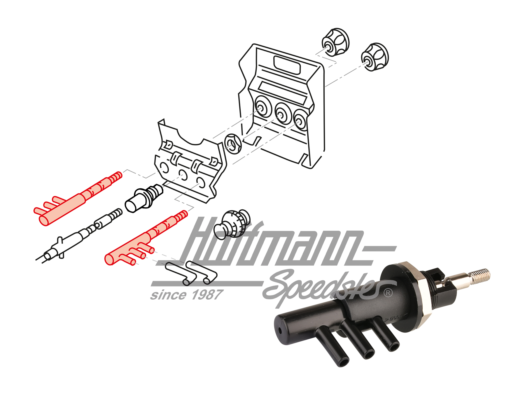 Soupape, blocage de différentiel, Syncro | 857 711 981 | 315-1000-04