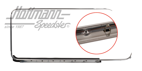 Tour de vitre extérieur, argenté, Allemagne, gauche | 211 853 322 B | 090-6152-02