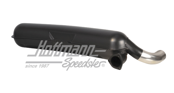 Silencieux, tôle d'acier, 1x70mm, 75-89                                                             