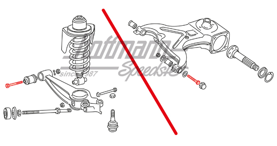 Vis, bras transversale/guide d'essieu, M12X1,5x105mm                                                