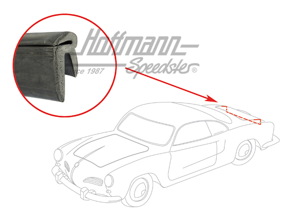 Joint de capot-moteur, Karmann Ghia                                                                 