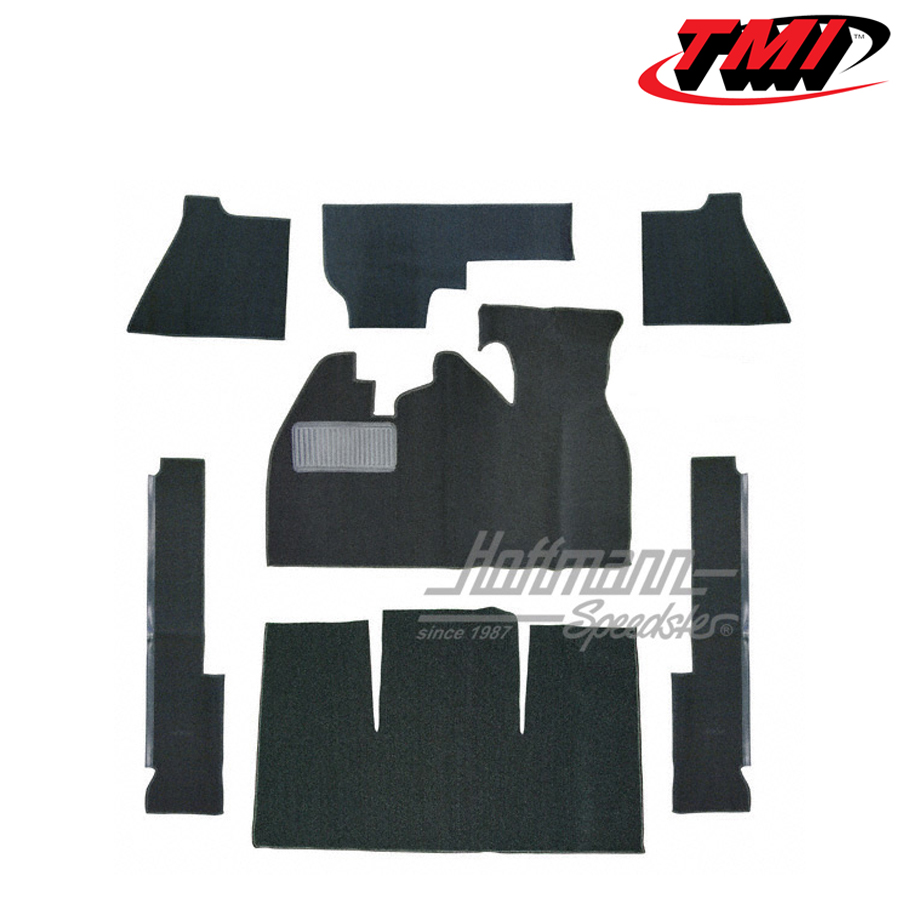 Kit moquettes, Cox Berline, velours, noir, 1302 | 34-F1212-801 | 055-7606