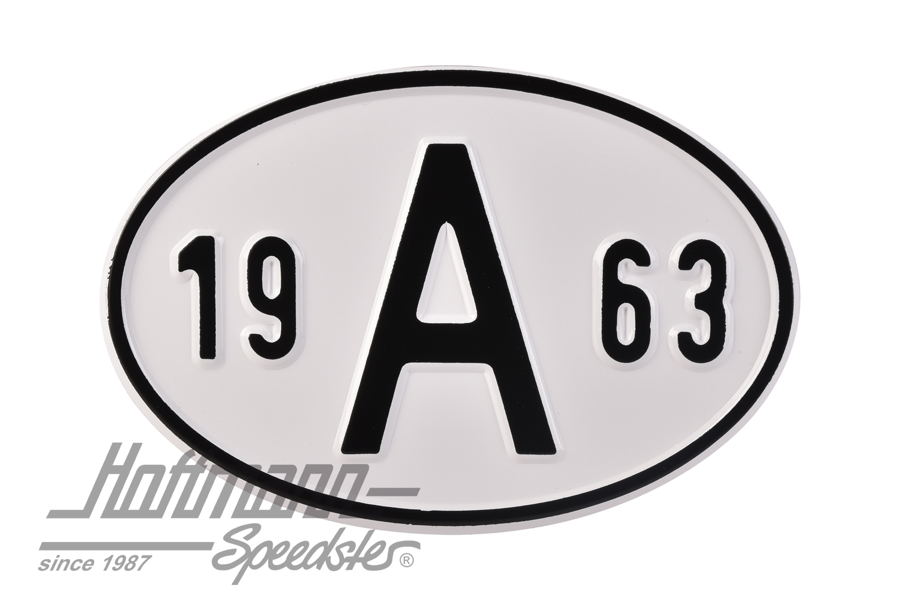 Plaque de nationalité "A", alu, avec année "1963" |  | 020-2398-63