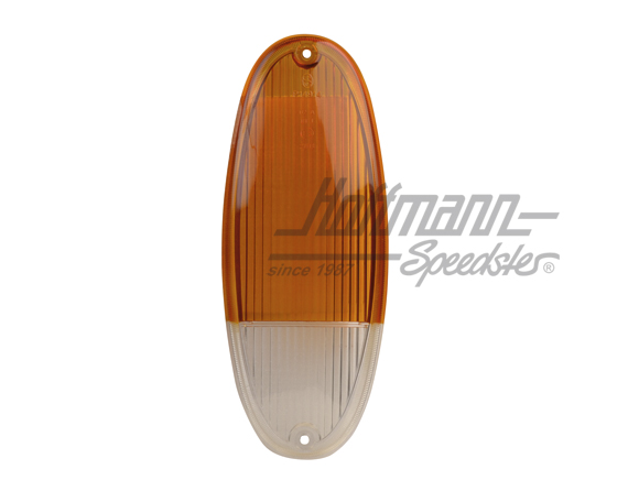 Verre de clignotant, Porsche 914, orange/blanc | 914 631 937 10 | 600-9488