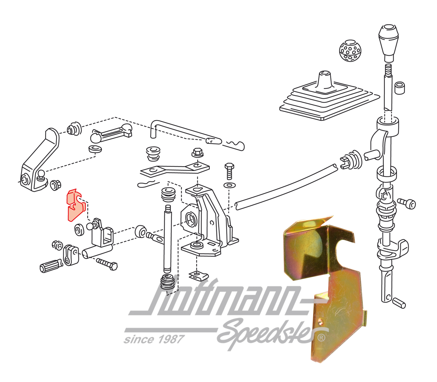Écran thermique, tiges de commande
, 1.6-1.8 | 191 711 081 | 207-2110-18